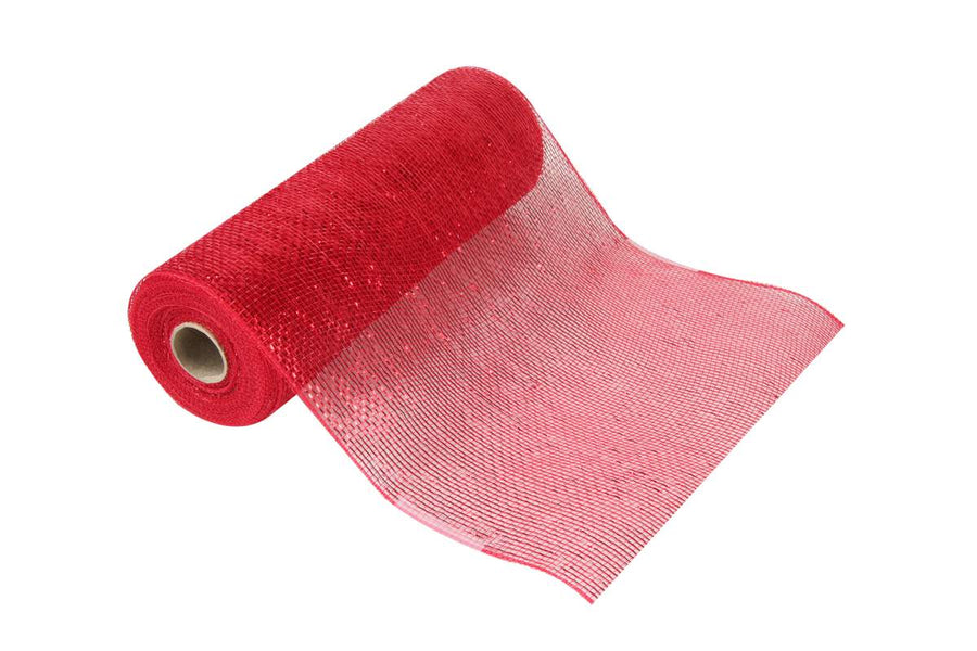 RED TULLE 28CM X 9M