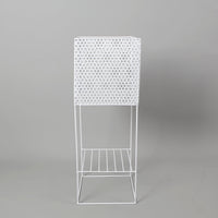 PLANTEUR SURÉLEVÉ EN MÉTAL BLANC POUR PLANTES INTÉRIEUR