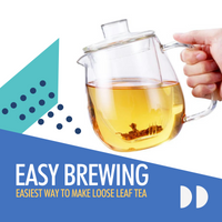 THEIERE VERRE INFUSEUR 600ML IDEALE AMATEURS DE THE DURABLE