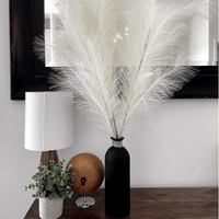 ARRANGEMENT PAMPAS ARTIFICIEL IVOIRE DÉCOR RUSTIQUE ÉLÉGANT INDESTRUCTIBLE ET CHALEUREUX
