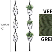 SUPPORT MACRAMÉ POUR PLANTE - 70 PO