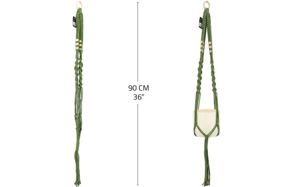 MACRAME PLANT HANGER - 36 IN
