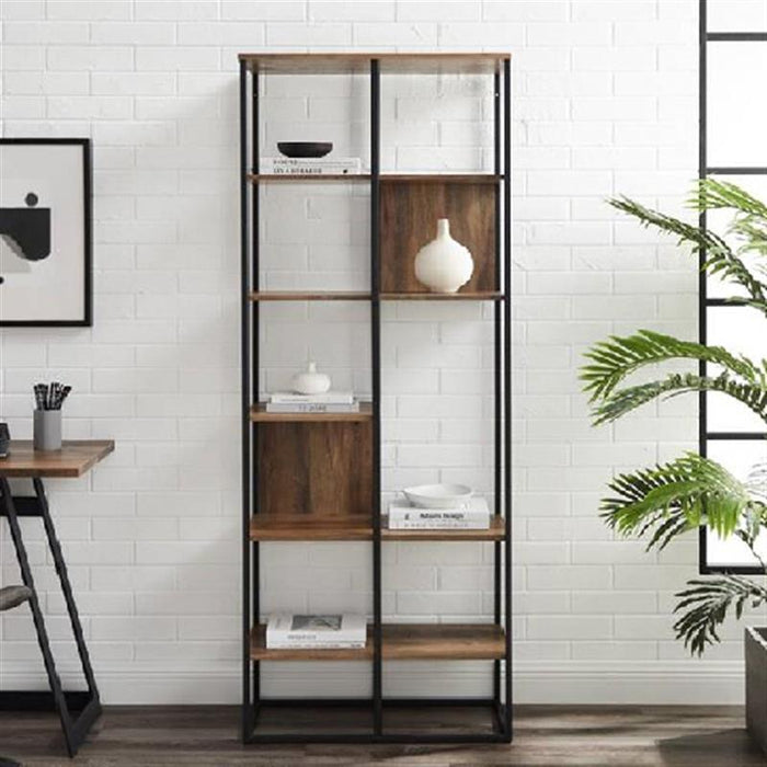 ÉTAGÈRE EN BOIS ET MÉTAL