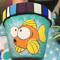 Les Samedis Créatifs – Peinture libre sur pot de terre cuite