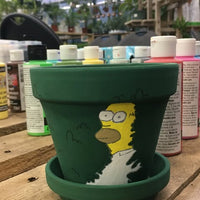 Les Samedis Créatifs – Peinture libre sur pot de terre cuite