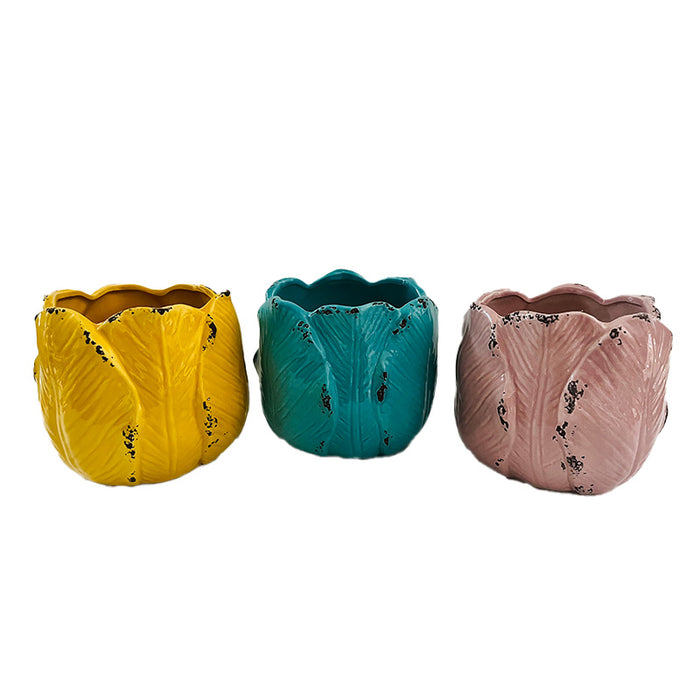 CACHE POTS TULIPES
