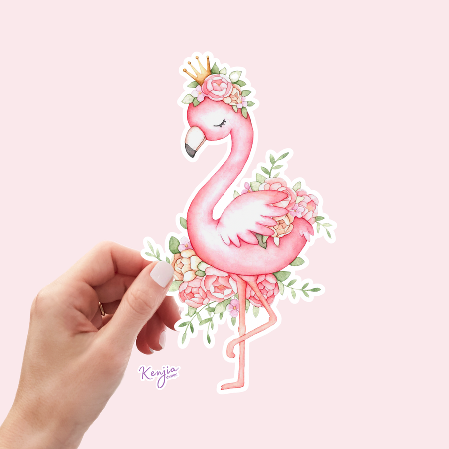 STICKER - PINK FLAMINGO
