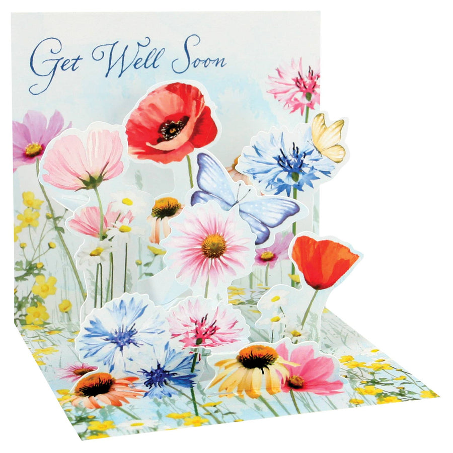 CARTE POP-UP MINI - FLORALE COLORÉE