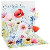 CARTE POP-UP MINI - FLORALE COLORÉE