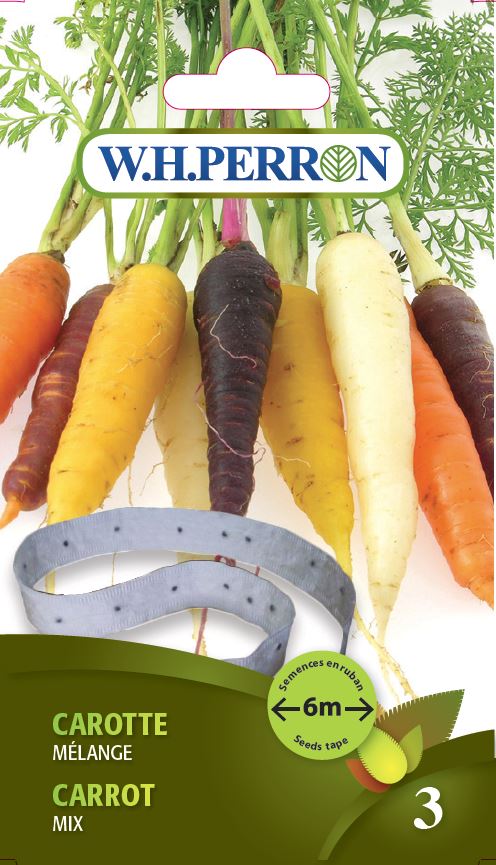 VEGETABLE SEEDS: CARROT TAPE - MIX
