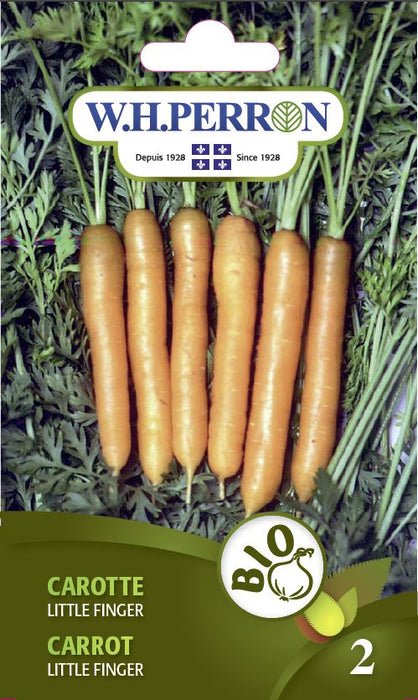 SEMENCES DE LEGUMES BIO: CAROTTE - LITTLE FINGER