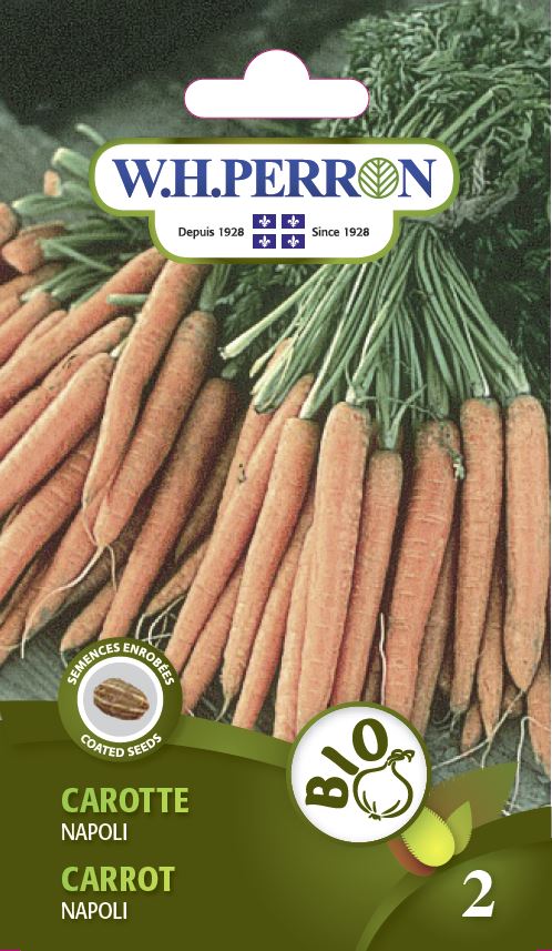SEMENCES DE LEGUMES BIO: CAROTTE - NAPOLI