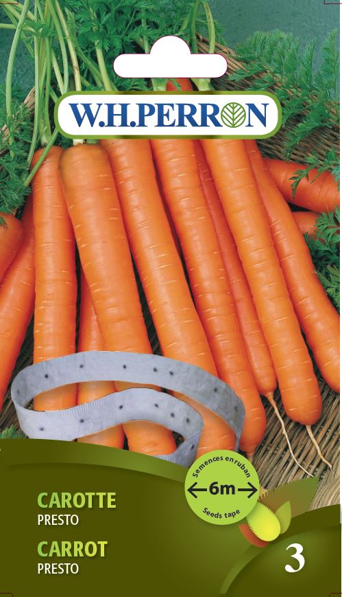 SEMENCES DE LEGUMES: CAROTTE EN RUBAN - PRESTO