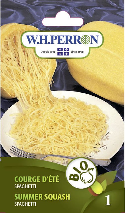 SEMENCES DE LEGUMES BIO: COURGE D'ÉTÉ - SPAGHETTI