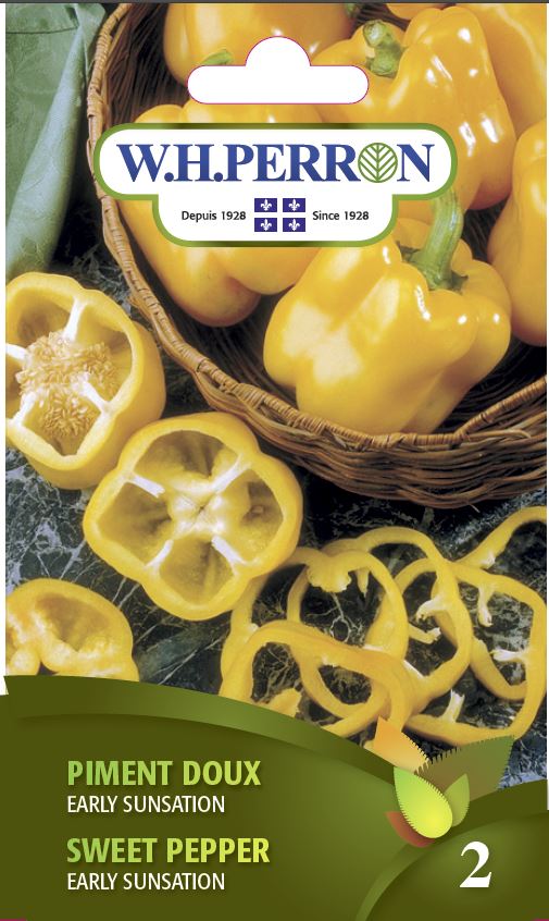 VEGETABLE SEEDS: SWEET PEPPER - EARLY SUNSATION