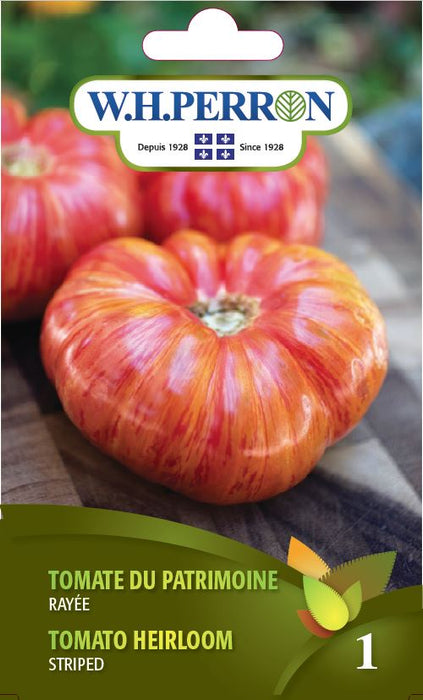 SEMENCES DE LEGUMES: TOMATE DU PATRIMOINE - RAYÉE