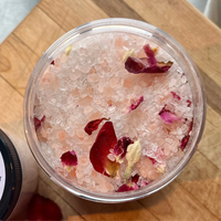 ORGANIC NATURAL HIMALAYAN HANDCRAFTED SOOTHING ROSE BATH SALTS