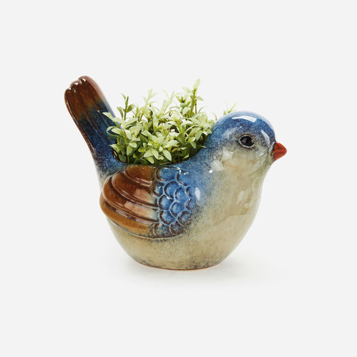Pot en céramique – Oiseau décoratif