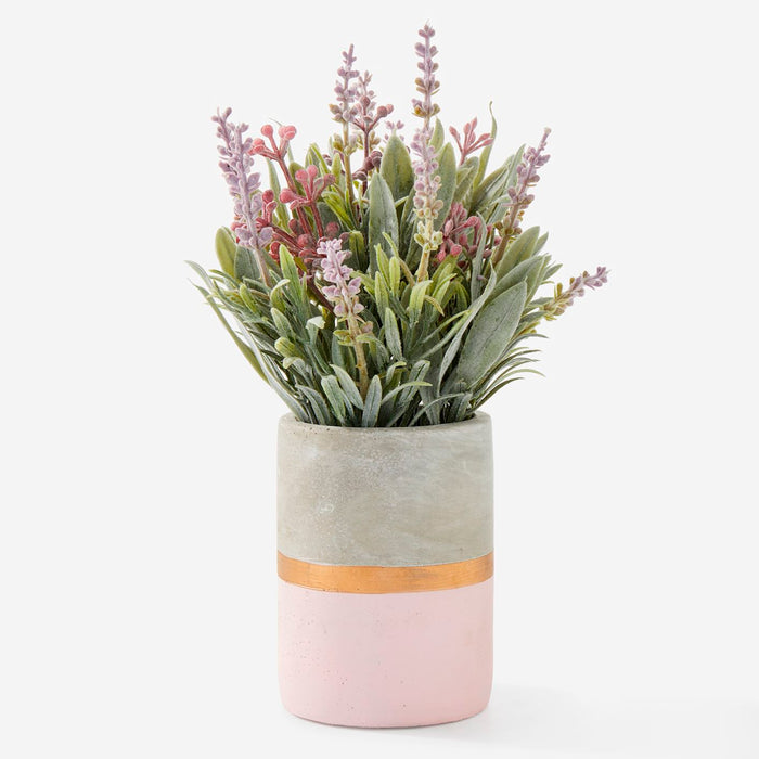 PLANTE ARTIFICIELLE EN POT DE LAVANDE