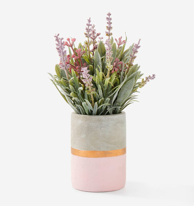 PLANTE ARTIFICIELLE EN POT DE LAVANDE