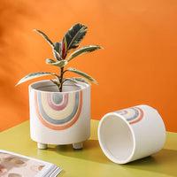 CACHE-POT - ROND ARC-EN-CIEL