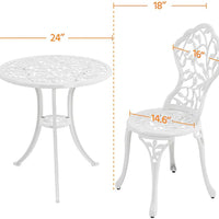 ENSEMBLE BISTRO - 3 PIÈCES BLANC