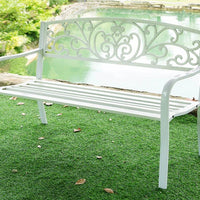 BANC DE JARDIN - BLANC