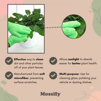 LEAF SHINNING MICROFIBER GLOVES