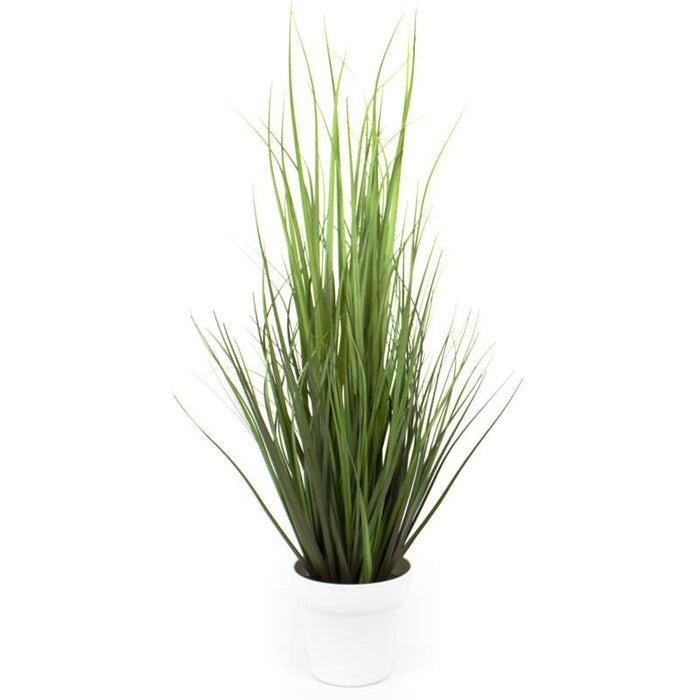 GRAMINÉE ARTIFICIELLE EN POT BLANC 76CM
