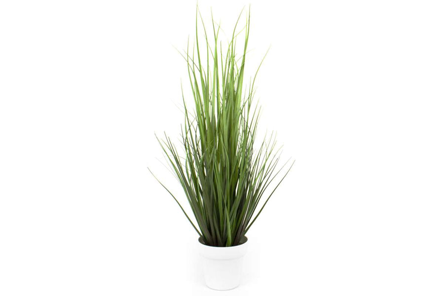 GRAMINÉE ARTIFICIELLE EN POT BLANC 76CM