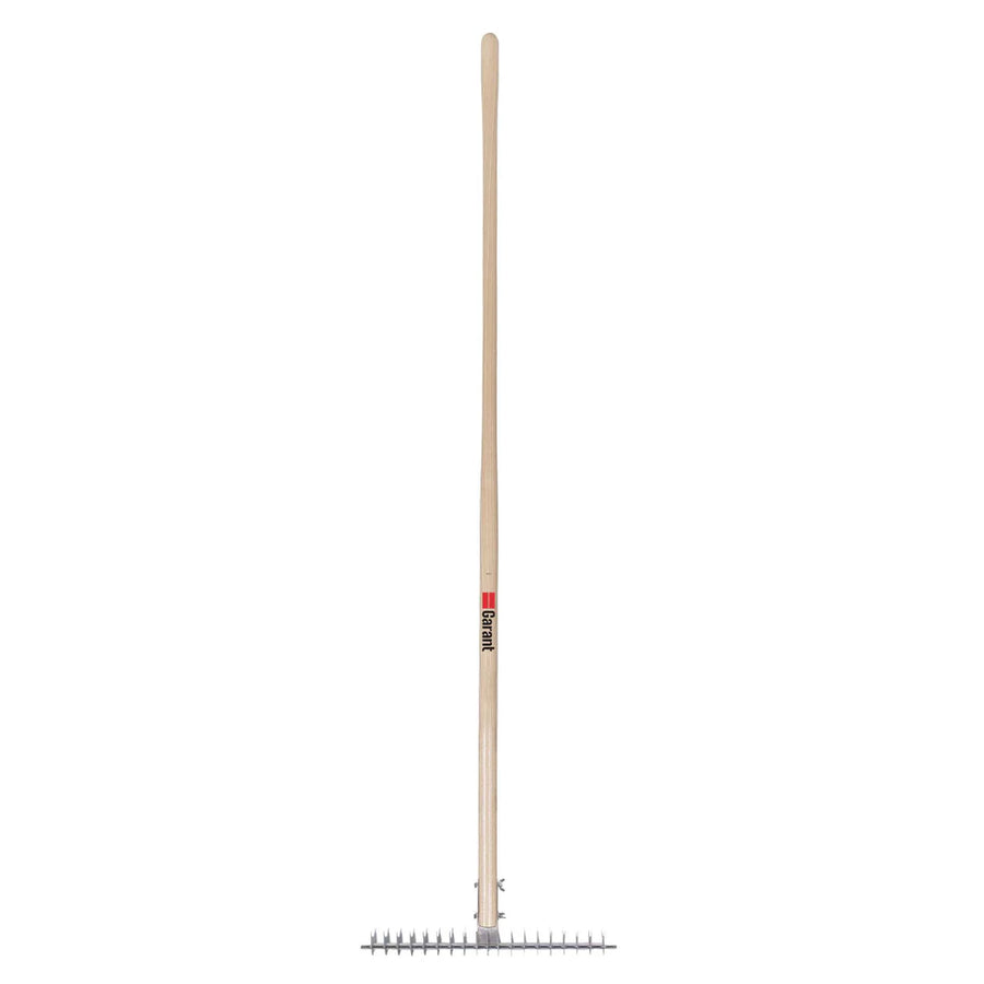 19-TINE DECHAUMER RAKE, HARDWOOD HANDLE