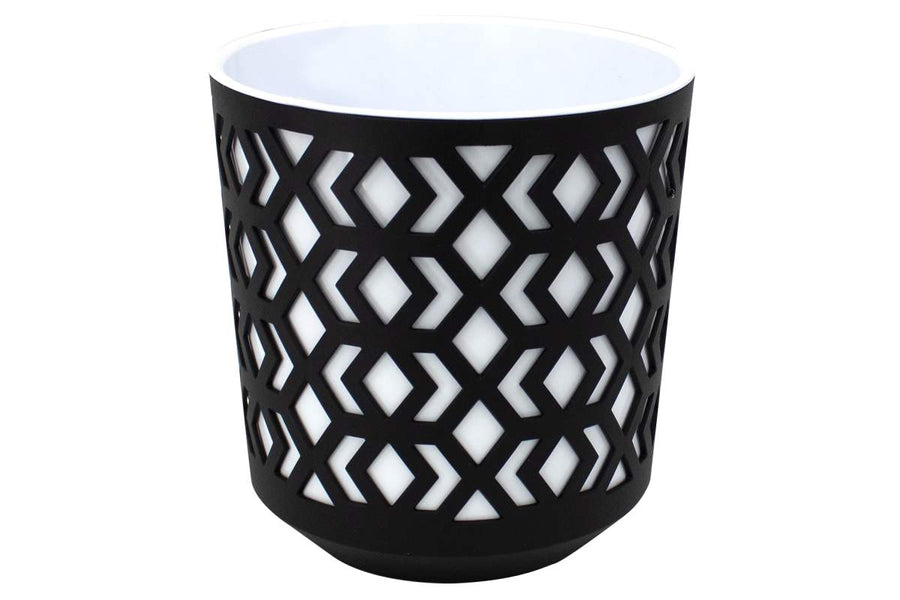 BLACK & WHITE AZTEC POT