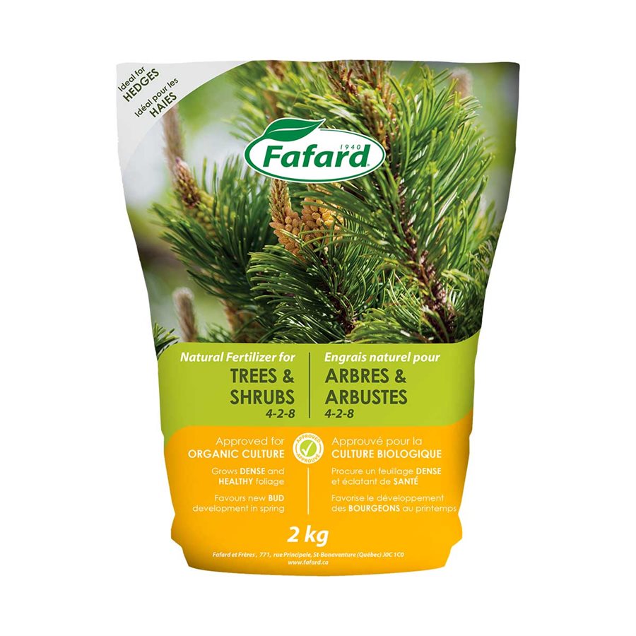 ENGRAIS NATURELS ARBRES ET ARBUSTES 4-2-8