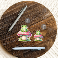 AUTOCOLLANT - GRENOUILLE