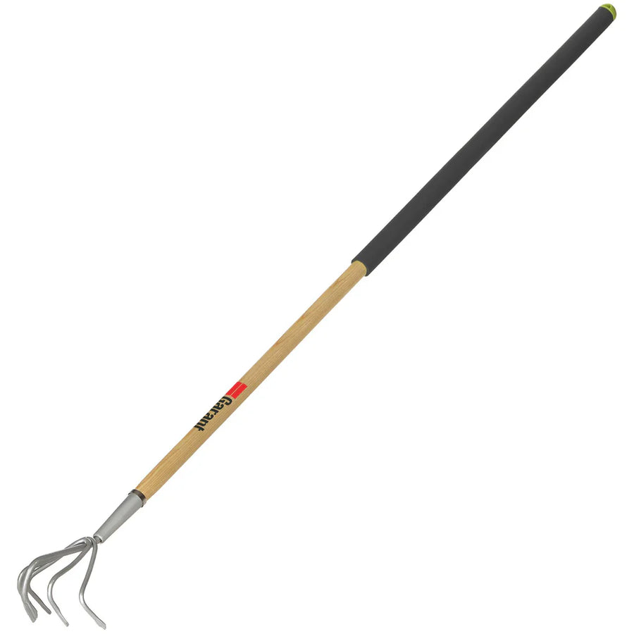 SARCLOIR A 5 DENTS / MANCHE EN BOIS