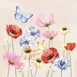 CARTE POP-UP MINI - FLORALE COLORÉE