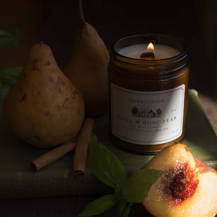 BOUGIE BASILIC ET POIRE BOSC