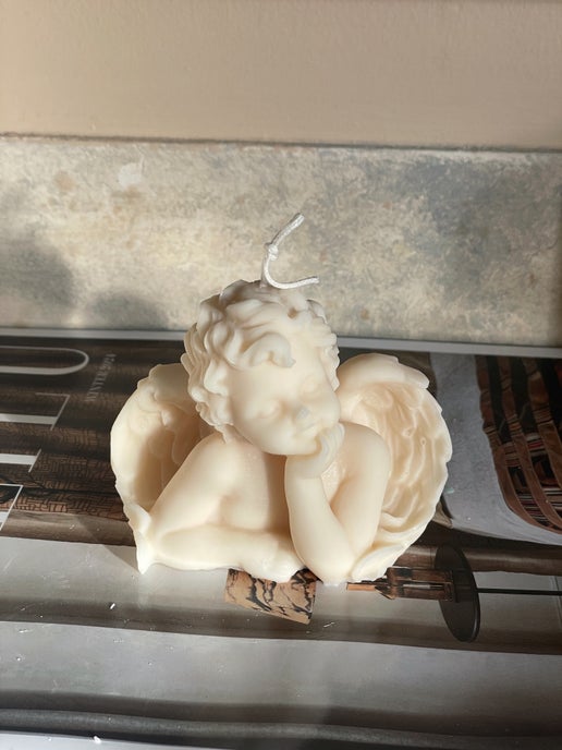 BOUGIE EN FORME D'ANGE