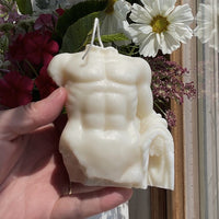 BOUGIE EN FORME DE TORSE MASCULIN GRECQUE