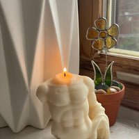 BOUGIE EN FORME DE TORSE MASCULIN GRECQUE