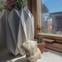 BOUGIE EN FORME DE TORSE MASCULIN GRECQUE