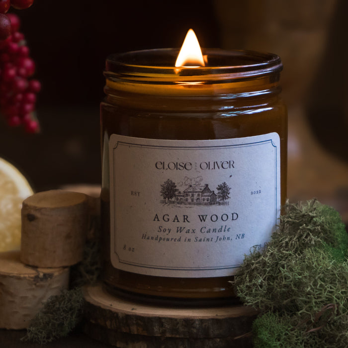 BOUGIE EN BOIS D'AGAR