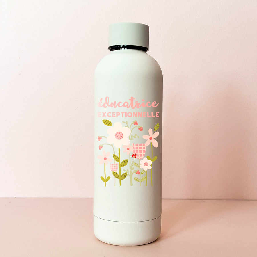 17oz Insulated Bottle - Exceptional Educator Cream
