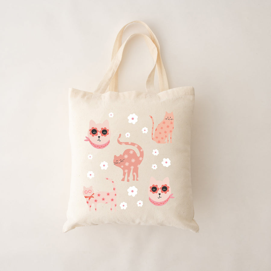 SAC REUTILISABLE 100% COTON BIO CHATS