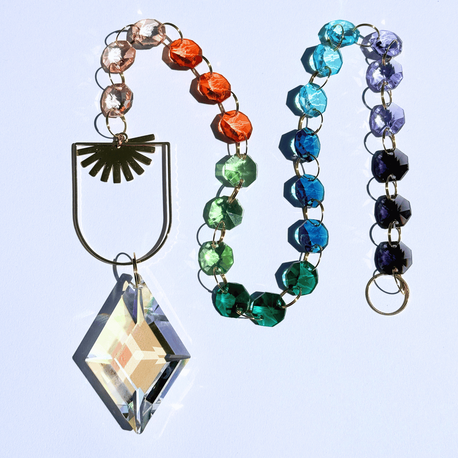 COLLAGE PRISME SUN CATCHER CRYSTAL MAGIQUE DECOR MAISON