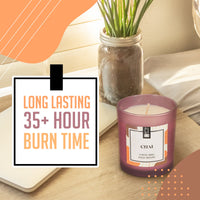 BOUGIE SOJA PARFUM CANELLE APAISSANTE RELAXATION INTERIEUR