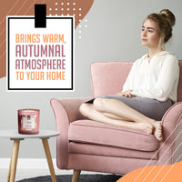 BOUGIE SOJA PARFUM CANELLE APAISSANTE RELAXATION INTERIEUR