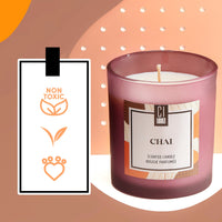 BOUGIE SOJA PARFUM CANELLE APAISSANTE RELAXATION INTERIEUR