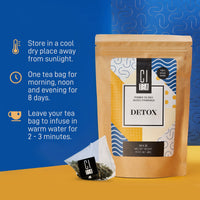 HERBAL TEA PYRAMID TEA BAGS DETOX