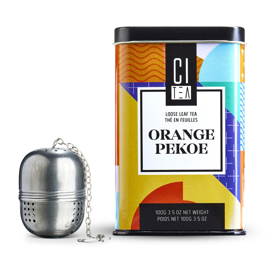 THÉ ORANGE PEKOE EN FEUILLES AVEC INFUSEUR PREMIUM DÉBUTANT